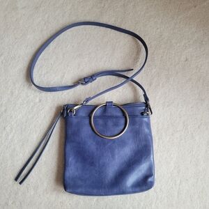 Joy Susan Stunning Blue Modern Boho-Chic Crossbody Purse - Like New Condition!